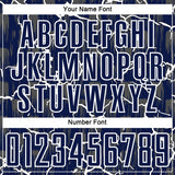 Custom Navy White Lightning Sublimation Soccer Uniform Jersey