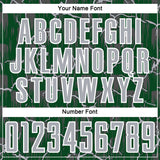 Custom Green Gray-White Lightning Sublimation Soccer Uniform Jersey