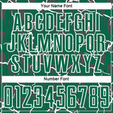 Custom Kelly Green White Lightning Sublimation Soccer Uniform Jersey