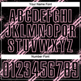 Custom Black Light Pink Abstract Fragment Art Splash Sublimation Soccer Uniform Jersey