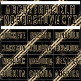Custom Black Vegas Gold Abstract Fragment Art Splash Sublimation Soccer Uniform Jersey