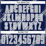 Custom Navy Gray-White Abstract Fragment Art Splash Sublimation Soccer Uniform Jersey