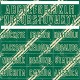 Custom Kelly Green Cream Abstract Fragment Art Splash Sublimation Soccer Uniform Jersey