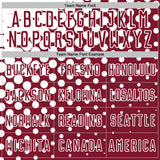 Custom Crimson White Modern Polka Dot Sublimation Soccer Uniform Jersey