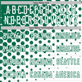 Custom White Kelly Green Modern Polka Dot Sublimation Soccer Uniform Jersey