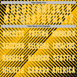 Custom Black Gold-White Line Sublimation Soccer Uniform Jersey