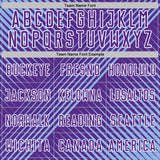 Custom Light Blue Purple-White Line Sublimation Soccer Uniform Jersey