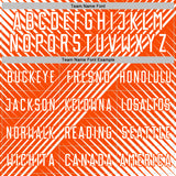 Custom White Orange Line Sublimation Soccer Uniform Jersey