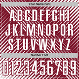 Custom White Crimson Line Sublimation Soccer Uniform Jersey