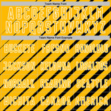 Custom Black Gold-White Lines Sublimation Soccer Uniform Jersey