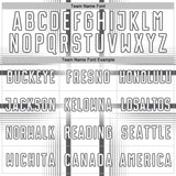 Custom White Steel Gray Lines Sublimation Soccer Uniform Jersey