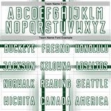 Custom White Green Lines Sublimation Soccer Uniform Jersey