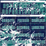 Custom Navy Teal-White Fluid Art Splash Sublimation Soccer Uniform Jersey