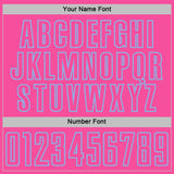 Custom Black Pink Light Blue-White Geometric Shape Sublimation Soccer Uniform Jersey