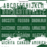 Custom Green White Abstract Fragment Art Sublimation Soccer Uniform Jersey