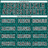 Custom Black Aqua-White Geometric Arrow Sublimation Soccer Uniform Jersey