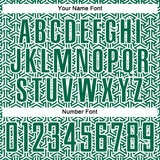 Custom Kelly Green White Geometric Arrow Sublimation Soccer Uniform Jersey