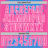 Custom Powder Blue Pink-White Abstract Splatter Grunge Art Sports Sublimation Soccer Uniform Jersey