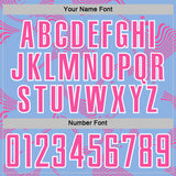 Custom Light Blue Red-White Curve Lines Sports Sublimation Soccer Uniform Jersey