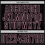 Custom Black Light Pink Geometric Shape Sports Sublimation Soccer Uniform Jersey