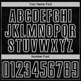 Custom Black White Geometric Shape Sports Sublimation Soccer Uniform Jersey