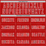 Custom Red White Geometric Shape Sports Sublimation Soccer Uniform Jersey