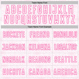 Custom White Pink Geometric Shape Sports Sublimation Soccer Uniform Jersey