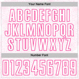 Custom White Pink Geometric Shape Sports Sublimation Soccer Uniform Jersey