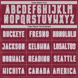 Custom Crimson Gray-White Geometric Shape Sports Sublimation Soccer Uniform Jersey