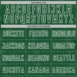 Custom Green White Geometric Shape Sports Sublimation Soccer Uniform Jersey