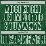 Custom Green White Geometric Shape Sports Sublimation Soccer Uniform Jersey