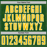 Custom Green Yellow-White Geometric Shape Sports Sublimation Soccer Uniform Jersey