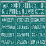 Custom Teal White Geometric Shape Sports Sublimation Soccer Uniform Jersey