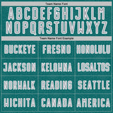 Custom Teal Gray-White Geometric Shape Sports Sublimation Soccer Uniform Jersey