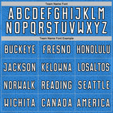 Custom Powder Blue White-Black Geometric Shape Sports Sublimation Soccer Uniform Jersey