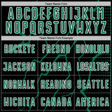 Custom Black Kelly Green-White Lightning Sports Sublimation Soccer Uniform Jersey