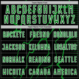 Custom Black Grass Green-White Lightning Sports Sublimation Soccer Uniform Jersey