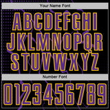 Custom Black Purple-Yellow Lightning Sports Sublimation Soccer Uniform Jersey