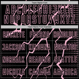 Custom Black Light Pink Lightning Sports Sublimation Soccer Uniform Jersey