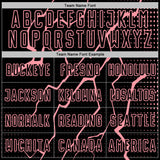 Custom Black Medium Pink Lightning Sports Sublimation Soccer Uniform Jersey