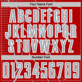 Custom Red Gray-White Lightning Sports Sublimation Soccer Uniform Jersey