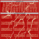 Custom Red Cream Lightning Sports Sublimation Soccer Uniform Jersey