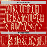 Custom Red Cream Lightning Sports Sublimation Soccer Uniform Jersey