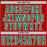 Custom Red Kelly Green-White Lightning Sports Sublimation Soccer Uniform Jersey