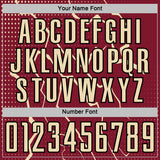 Custom Crimson Cream-Black Lightning Sports Sublimation Soccer Uniform Jersey