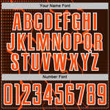 Custom Brown Orange-White Lightning Sports Sublimation Soccer Uniform Jersey