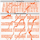 Custom White Orange Lightning Sports Sublimation Soccer Uniform Jersey