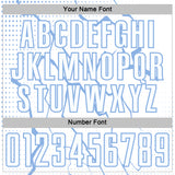 Custom White Light Blue Lightning Sports Sublimation Soccer Uniform Jersey