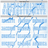 Custom White Powder Blue Lightning Sports Sublimation Soccer Uniform Jersey