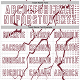 Custom White Burgundy Lightning Sports Sublimation Soccer Uniform Jersey